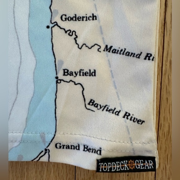 Lake Huron Performance Long Sleeve T-Shirt, Top Deck Gear, NWOT, Men’s Sz Small - Picture 5 of 7